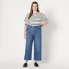 image:imageAmazon Essentials Womens HighRise Wide Leg Crop JeansMedium Blue Vintage