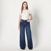 image:imageAmazon Essentials Womens HighRise Wide Leg Crop JeansStone Dark Wash