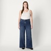 image:imageAmazon Essentials Womens HighRise Wide Leg Crop JeansStone Dark Wash
