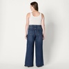 image:imageAmazon Essentials Womens HighRise Wide Leg Crop JeansStone Dark Wash