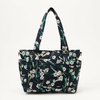 image:imageAmazon Essentials Womens Quilted Cotton Tote HandbagBlack Floral