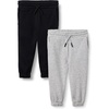 image:imageAmazon Essentials Boys Disney Cotton Joggers 2 PackBlackLight Grey Heather