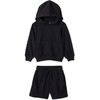 image:imageAmazon Essentials Boys and Toddlers 2 Piece Hoodie and Shorts SetBlack