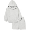 image:imageAmazon Essentials Boys and Toddlers 2 Piece Hoodie and Shorts SetLight Grey Heather