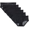 image:imageAmazon Essentials Womens Maternity Under Bump All over Stretch Lace Brief Pack of 6Black