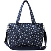 image:imageAmazon Essentials Womens Quilted Cotton Tote HandbagNavy Floral