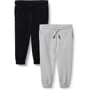 image:imageAmazon Essentials Boys Disney Cotton Joggers 2 PackBlackLight Grey Heather