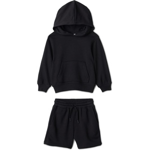 image:imageAmazon Essentials Boys and Toddlers 2 Piece Hoodie and Shorts SetBlack
