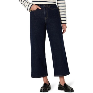 image:imageAmazon Essentials Womens HighRise Wide Leg Crop JeansRinse