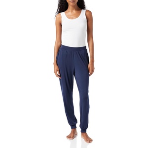 image:imageAmazon Essentials Womens Pajama Pants Lightweight Knit Jersey JoggerWashed Navy