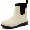 image:imageAmazon Essentials Womens Chelsea Ankle Rain BootIvory