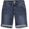 image:imageAmazon Essentials Womens MidRise Slim Fit Bermuda Shorts with PocketsDark Wash