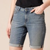 image:imageAmazon Essentials Womens MidRise Slim Fit Bermuda Shorts with PocketsVintage Wash