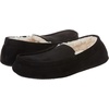 image:imageAmazon Essentials Mens Memory Foam Moccasin SlippersBlack Microsuede