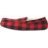 image:imageAmazon Essentials Mens Memory Foam Moccasin SlippersBlack Red Buffalo Check