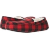 image:imageAmazon Essentials Mens Memory Foam Moccasin SlippersBlack Red Buffalo Check
