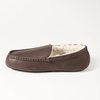 image:imageAmazon Essentials Mens Memory Foam Moccasin SlippersDark Brown Faux Leather