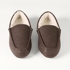 image:imageAmazon Essentials Mens Memory Foam Moccasin SlippersDark Brown Faux Leather