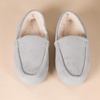 image:imageAmazon Essentials Mens Memory Foam Moccasin SlippersGrey Microsuede