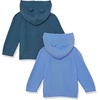 image:imageAmazon Essentials Unisex Babies Long Sleeve Hooded Sweater Pack of 2Dark Teal BlueLight Blue