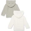 image:imageAmazon Essentials Unisex Babies Long Sleeve Hooded Sweater Pack of 2Grey HeatherIvory