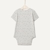 image:imageAmazon Essentials x Sofia Grainge Unisex Babies Short Sleeve Crewneck BodysuitDark GreenSheepStripe