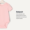 image:imageAmazon Essentials x Sofia Grainge Unisex Babies Short Sleeve Crewneck BodysuitDelicate FloralIvoryPink