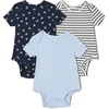 Bunnies/Light Blue/Stripe