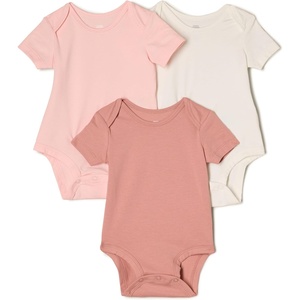 image:imageAmazon Essentials x Sofia Grainge Unisex Babies Short Sleeve Crewneck BodysuitIvoryPinkTerracotta