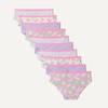 image:imageAmazon Essentials Girls Cotton Jersey Bikini Underwear Pack of 10Lilac Rainbow Stripes