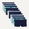 image:imageAmazon Essentials Boys Cotton Jersey Boxer Brief Underwear Pack of 10Camoflage Dinosaur Stripes