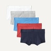image:imageAmazon Essentials Boys Cotton Jersey Boxer Brief Underwear Pack of 10Grey Red Navy
