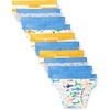 image:imageAmazon Essentials Boys Cotton Jersey Boxer Brief Underwear Pack of 10Sharks Stars Stripes