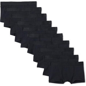 image:imageAmazon Essentials Boys Cotton Jersey Boxer Brief Underwear Pack of 10Black