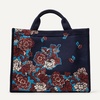 image:imageAmazon Essentials Womens Jacquard Tote Bag Black Animal Print One SizeNavy Floral