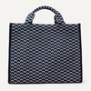 image:imageAmazon Essentials Womens Jacquard Tote Bag Black Animal Print One SizeNavy Geo