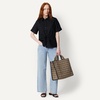 image:imageAmazon Essentials Womens Jacquard Tote Bag Black Animal Print One SizeTan Geo