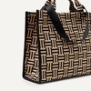 image:imageAmazon Essentials Womens Jacquard Tote Bag Black Animal Print One SizeTan Geo