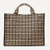 image:imageAmazon Essentials Womens Jacquard Tote Bag Black Animal Print One SizeTan Geo