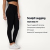 image:imageAmazon Essentials Womens Power Sculpt High Rise 78 Workout Length Legging with 25 InseamBlack