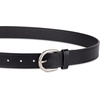 image:imageAmazon Essentials Womens Raw Edge Jeans Belt with Wide Waist StrapBlack