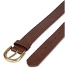 image:imageAmazon Essentials Womens Raw Edge Jeans Belt with Wide Waist StrapChestnut Brown