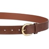 image:imageAmazon Essentials Womens Raw Edge Jeans Belt with Wide Waist StrapChestnut Brown