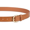 image:imageAmazon Essentials Womens Raw Edge Jeans Belt with Wide Waist StrapTan