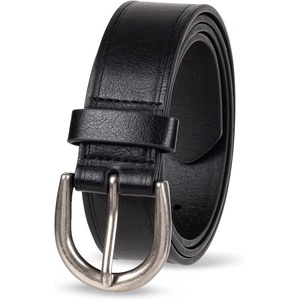 image:imageAmazon Essentials Womens Raw Edge Jeans Belt with Wide Waist StrapBlack