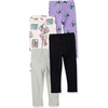 image:imageAmazon Essentials Disney  Marvel  Star Wars  Frozen  Princess Girls and Toddlers Cotton Stretch Leggings MultipacksStar Wars Ewoks