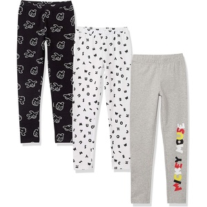 image:imageAmazon Essentials Disney  Marvel  Star Wars  Frozen  Princess Girls and Toddlers Cotton Stretch Leggings Multipacks3pack Mickey Classic