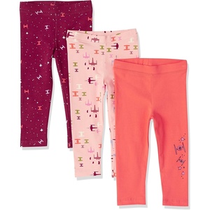 image:imageAmazon Essentials Disney  Marvel  Star Wars  Frozen  Princess Girls and Toddlers Cotton Stretch Leggings Multipacks3pack Star Wars Ships
