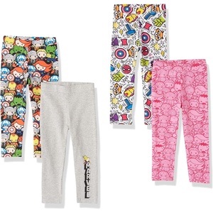 image:imageAmazon Essentials Disney  Marvel  Star Wars  Frozen  Princess Girls and Toddlers Cotton Stretch Leggings MultipacksMarvel Captain America