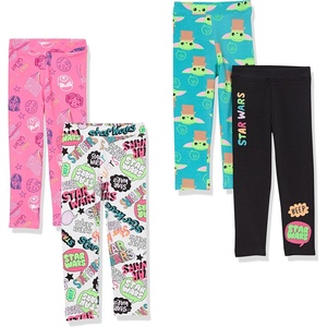 image:imageAmazon Essentials Disney  Marvel  Star Wars  Frozen  Princess Girls and Toddlers Cotton Stretch Leggings MultipacksStar Wars Child